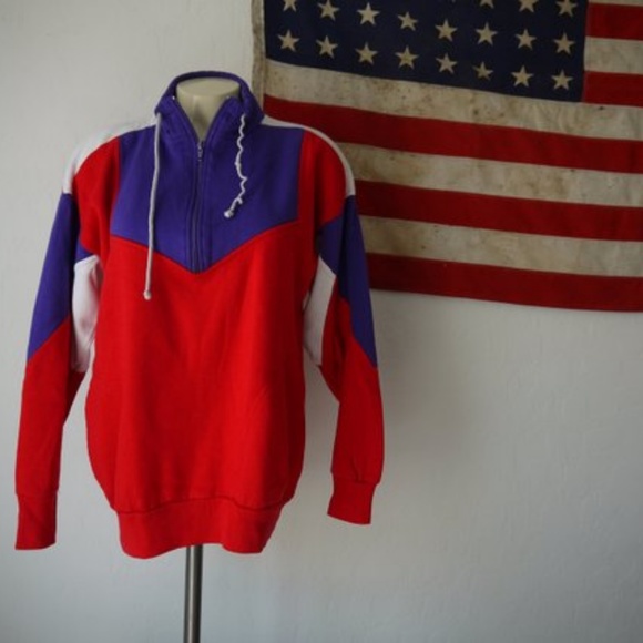 vintage Other - vintage 80s colorblock sweatshirt